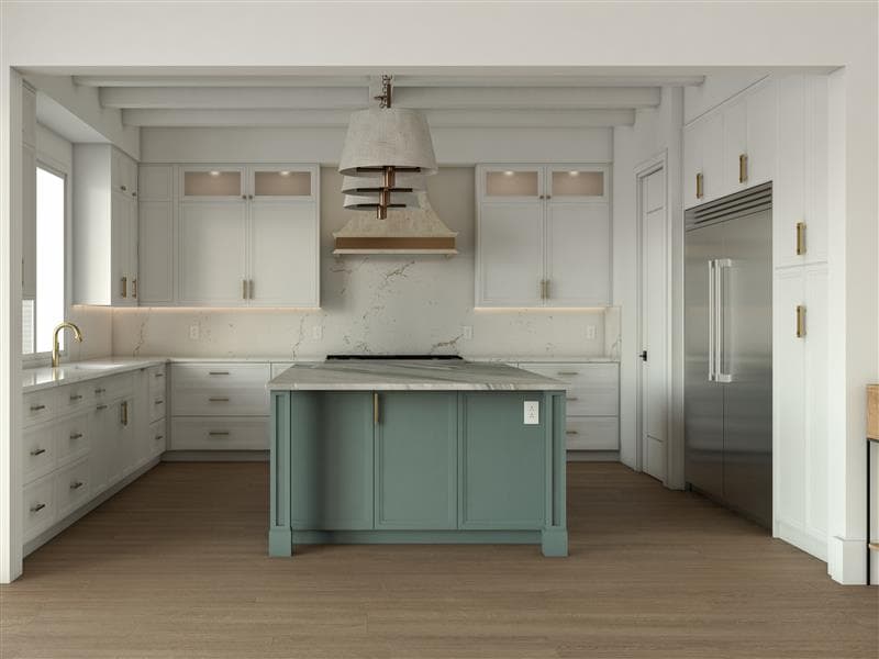 Finished kitchen remodeling project